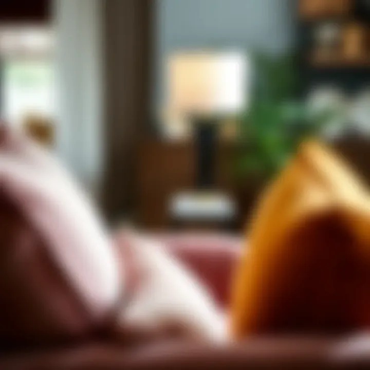 Strategic Placement in Interiors Narrow black side table expertly placed beside a sofa