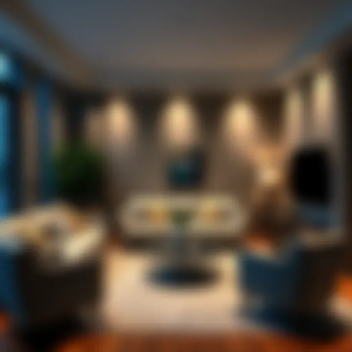 Stylish Living Room Design Stylish living room with cleared furniture