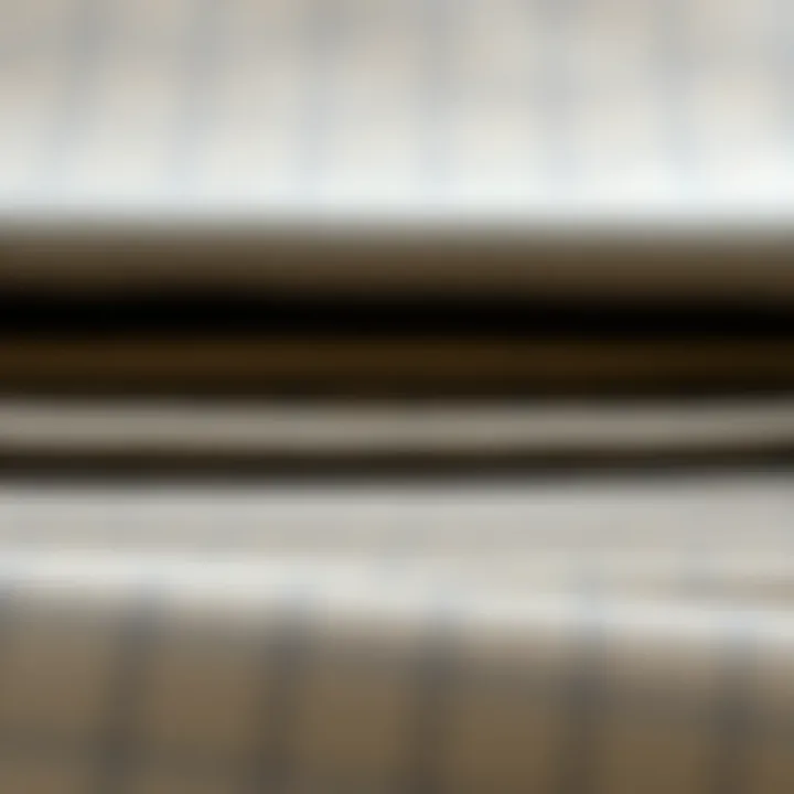 Close-up of roller blind fabric showcasing texture and color options