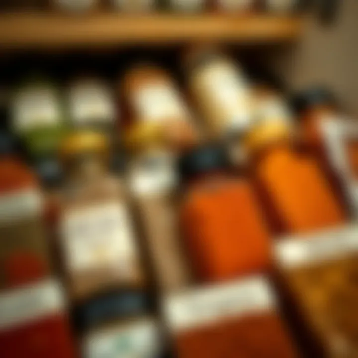 Understanding the Essentials of Spice Usage Close-up of spices with labels highlighting their uses