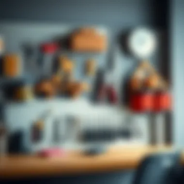Creative Design Ideas for Peg Board Storage Innovative peg board designs enhancing workspace aesthetics and functionality.