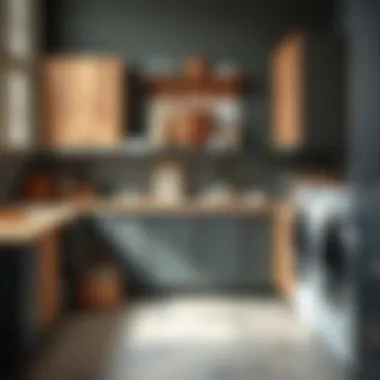 Diverse Materials for Laundry Cabinets Various materials used in laundry cabinet construction