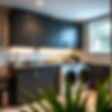 Sleek and Stylish Premade Laundry Cabinets Modern premade laundry cabinets showcasing sleek design