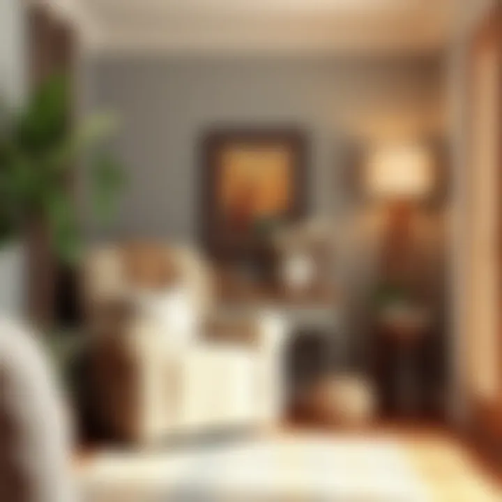 Chic Recliner in a Cozy Reading Nook A cozy reading nook with a recliner adorned in a chic slipcover