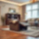 Stylish Recliner in an Elegant Living Room Elegant living room featuring a recliner with a stylish slipcover