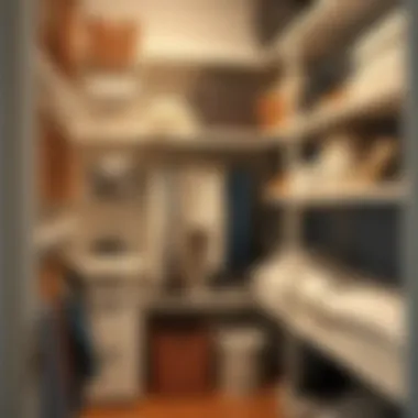 Maximizing Organization with Replacement Shelves Organized closet with replacement shelves