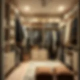 Stylish closet shelving design showcasing versatility
