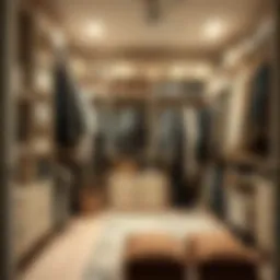 Stylish closet shelving design showcasing versatility