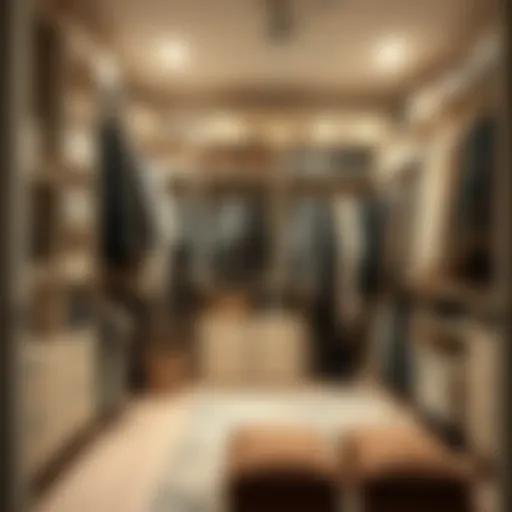 Stylish closet shelving design showcasing versatility