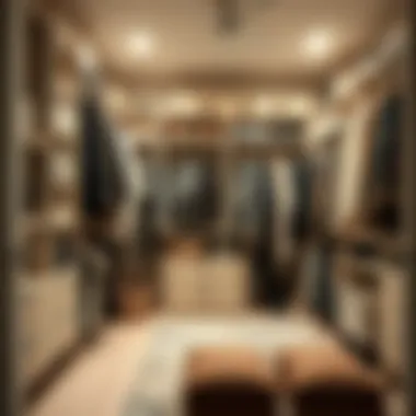 Versatile and Stylish Closet Shelving Design Stylish closet shelving design showcasing versatility