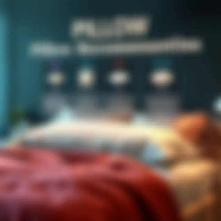 Visual guide illustrating various sleep styles and corresponding pillow recommendations