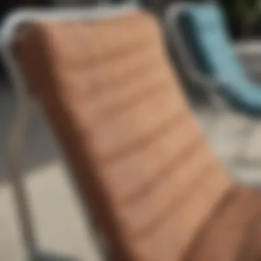 Durable Fabric Material of Sling Chairs Close-up of high-quality fabric used in sling chairs