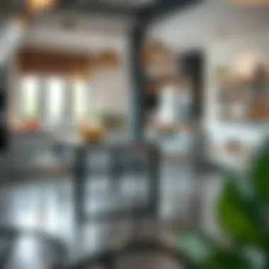 Sustainable stainless steel table illustrating eco-friendly materials