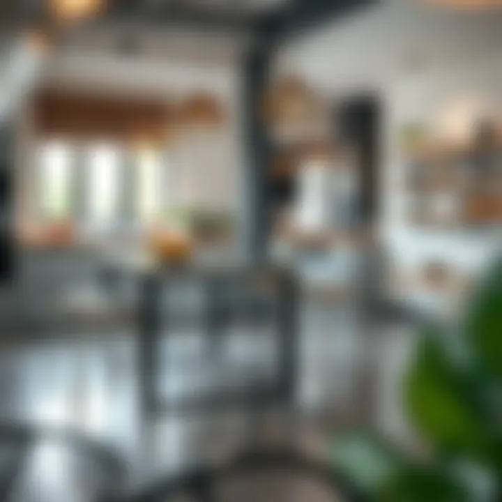 Sustainable stainless steel table illustrating eco-friendly materials