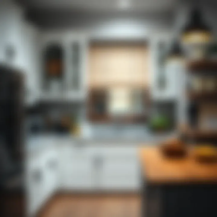 An organized kitchen workspace emphasizing workflow efficiency