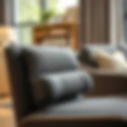 Ergonomic design of a lumbar support pillow for optimal back alignment