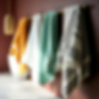 Harmonious Color Palette for Towels Color-coordinated towels enhancing bathroom decor