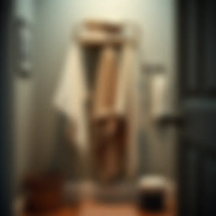 Smart Space Utilization for Towel Storage Functional storage for towels in a compact space