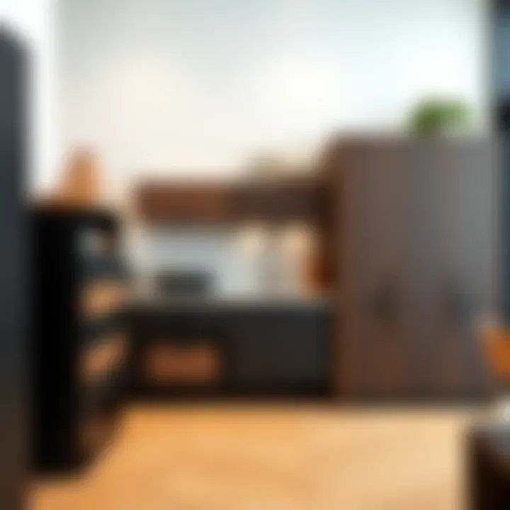 Diverse Cabinet Drawer Systems in Modern Interiors Variety of cabinet drawer systems displayed in a modern interior