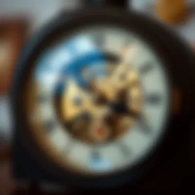 The Craftsmanship Behind Time Close-up of the intricate mechanisms within an analogue clock