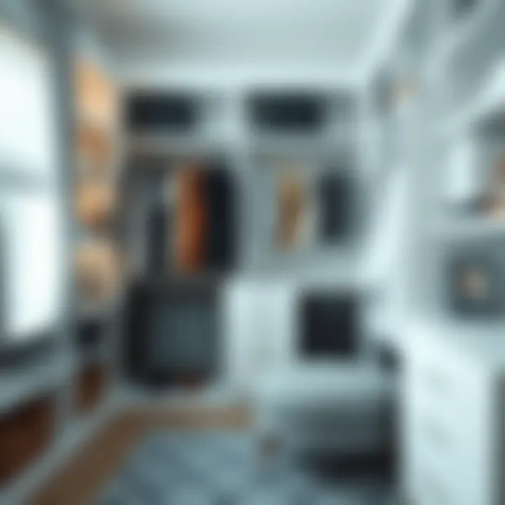 Digital Design Tools for Closet Organization A digital tool interface for designing closet organizers