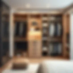 A modern closet organizer showcasing innovative shelving systems