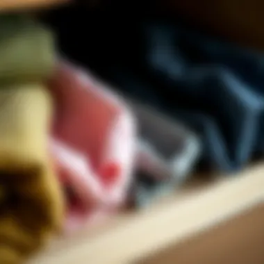 Variety of Fabric Materials Different fabric materials used for drawer organizers