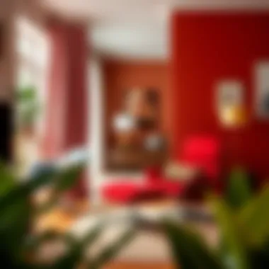 Integration of Red Lounge Chair in Diverse Interior Styles Aesthetic integration of red lounge chair with ottoman in various decor styles