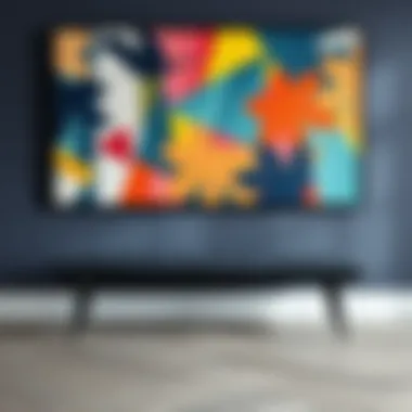 Contrast and Harmony: Dark Grey Bench and Wall Art Dark grey bench set against a vibrant wall art backdrop