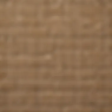 Close-up of a textured beige doormat