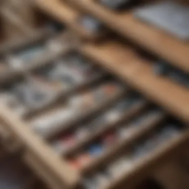 A variety of materials used in desk drawer organizers