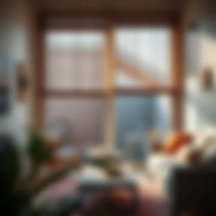 Bamboo Blinds in Contemporary Home Stylish bamboo patio door blinds in a contemporary home setting