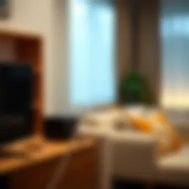 Aesthetic appeal of organized cables in a home