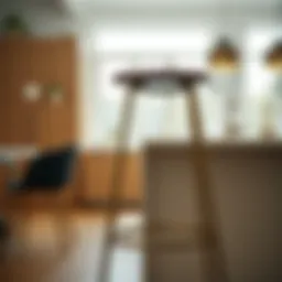 Precision in counter stool dimensions for optimal comfort