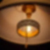 Intricate Design of Lamp Shade Holder Rings Close-up of lamp shade holder ring showcasing intricate design