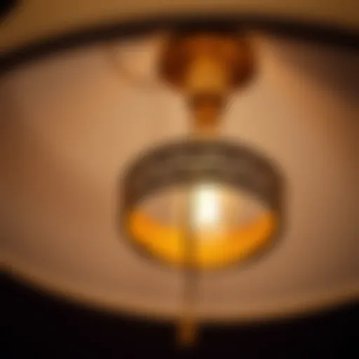 Intricate Design of Lamp Shade Holder Rings Close-up of lamp shade holder ring showcasing intricate design