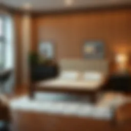 Visual representation of full size bed frame dimensions