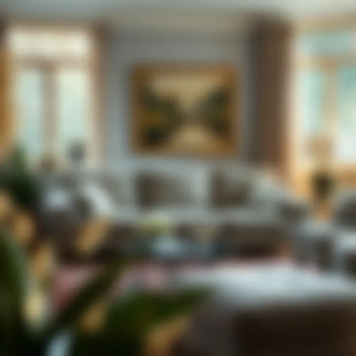 Cozy Arrangement with 86 Inch Sofa Arrangement of an 86 inch sofa in a cozy, inviting space