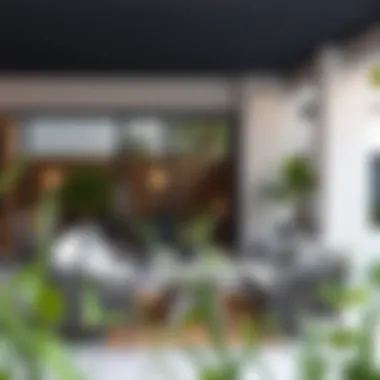 Contemporary Outdoor Elegance Elegant arrangement of a 10-seater patio set in a contemporary outdoor space