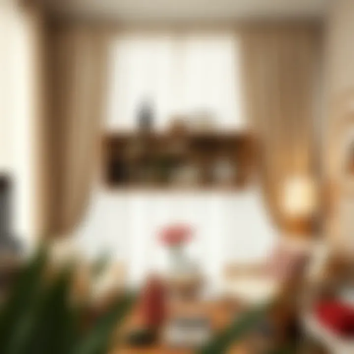 Creating a Cozy Atmosphere with Stylish Curtains Stylish curtains creating a cozy atmosphere around shelves