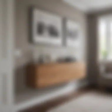 Installation of a wall file hanger in a home setting